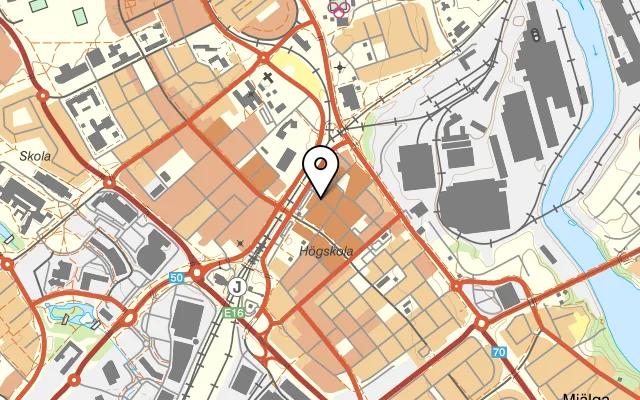 Karta som visar Herman's Bistro på Sveagatan 7, 784 33 Borlänge