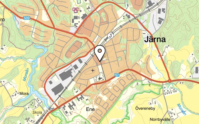 Karta som visar Pizzeria Cuoco Pazzo på Storgatan 6, 153 30 Järna
