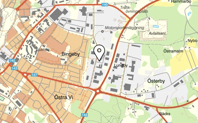 Karta som visar Mel's Diner på Hyvelgatan 12, 621 41 Visby