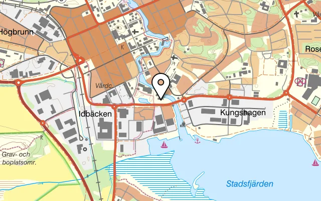 Karta som visar Tovastugan på Hamnvägen 4, 611 31 Nyköping