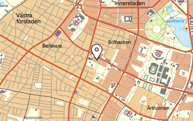 Karta som visar VY vid Parken på Eddagatan 3, 217 67 Malmö