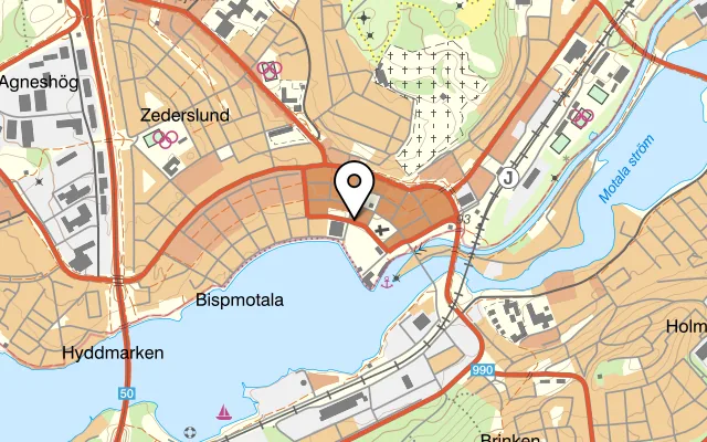 Karta som visar Royal India Motala på Sjögatan 4, 591 30 Motala