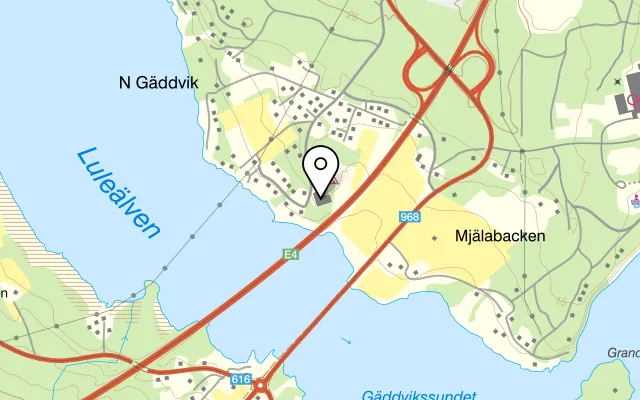 Karta som visar Örnvik Hotell & Konferens på Örnviksvägen 87, 975 94 Luleå