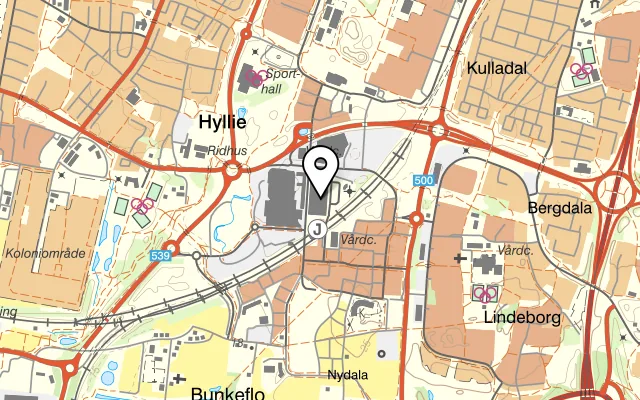 Karta som visar Sultan Malmowo Restaurant på Arenagatan 11, 215 32 Malmö