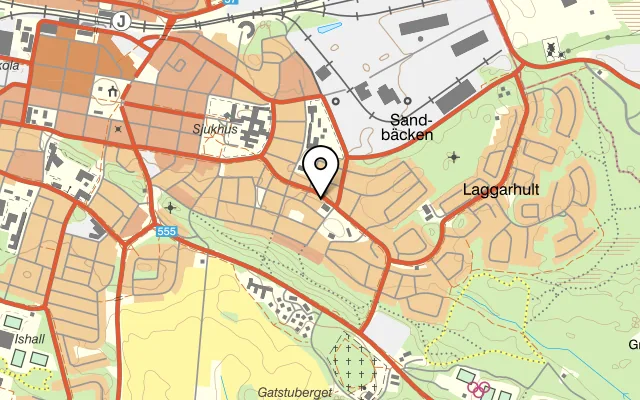 Karta som visar King's Pizzeria på Sveavägen 40A, 641 34 Katrineholm