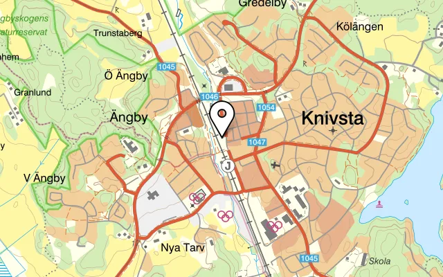 Karta som visar Ada's charcoal grill på Centralvägen 13, 741 40 Knivsta