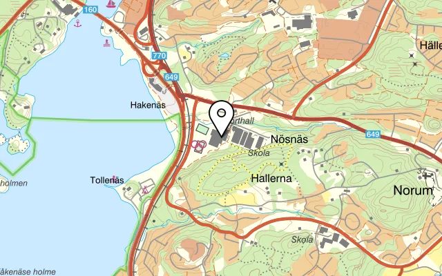 Karta som visar Boost Café på Nösnäsvägen 2, 444 47 Stenungsund