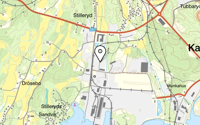 Karta som visar Millis Bistro på 