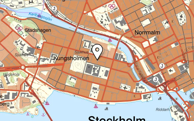 Karta som visar Le Passepartout på 