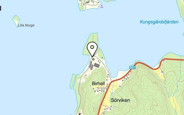 Karta som visar High Coast Distillery på Sörviken, 872 96 Bjärtrå, Sweden