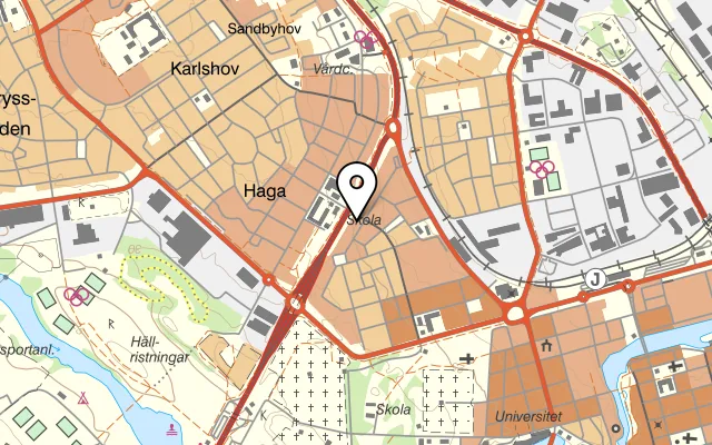 Karta som visar Gastropizza på Värmlandsgatan 59, 602 16 Norrköping, Sweden