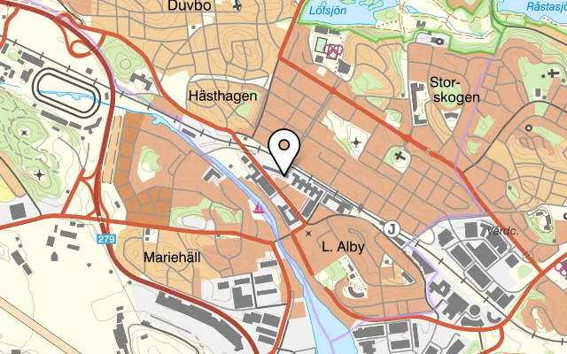 Karta som visar Magasinet by Bättre Mat på Vasagatan 14B, 172 61 Sundbyberg, Sweden