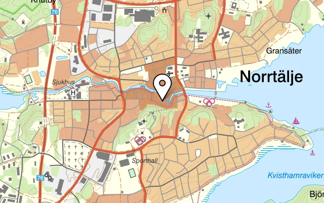 Karta som visar Taco Bar på Posthusgatan 5, 761 30 Norrtälje, Sweden