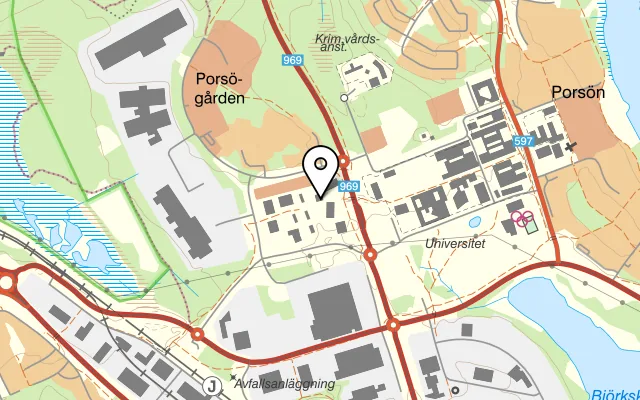 Karta som visar Restaurang Aurorum på 