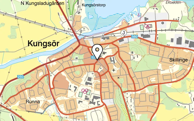 Karta som visar Olles bar restaurang på Drottninggatan 28, 736 31 Kungsör, Sweden