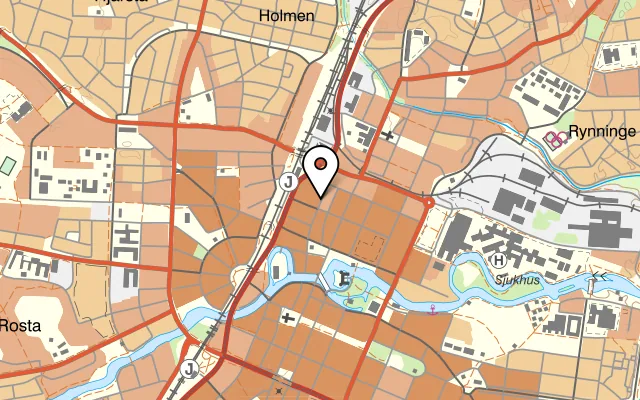 Karta som visar Tinget matbar på Klostergatan 29B, 703 39 Örebro, Sweden