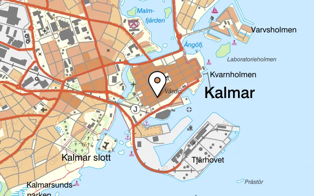 Karta som visar Ming Palace Kalmar på Ölandsgatan 7, 392 31 Kalmar, Sweden