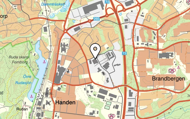 Karta som visar Mahi Buns & Rolls - Hamburgare restaurang på 