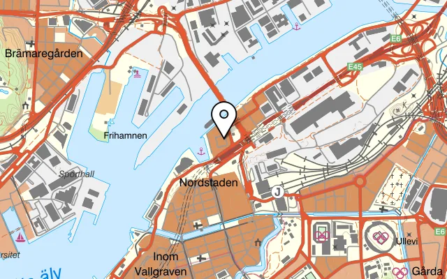 Karta som visar Magasin 5 på Lilla Bommen 5C, 411 04 Göteborg, Sweden