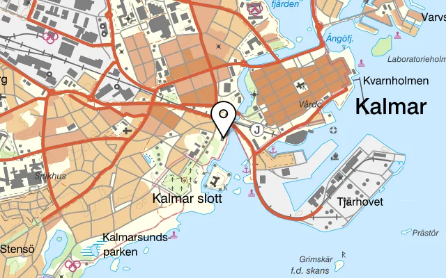 Karta som visar Byttan i Parken på Slottsvägen 6, 392 33 Kalmar, Sweden