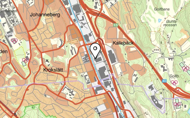 Karta som visar Sjöbergs Lunchverkstad AB på Grafiska vägen 4, 412 83 Göteborg, Sweden
