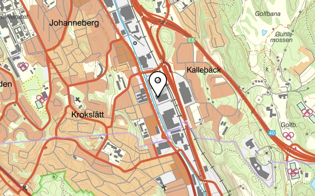 Karta som visar Restaurang volkswagen på Grafiska vägen 4, 412 83 Göteborg, Sweden