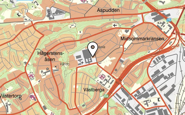 Karta som visar Texas Longhorn Telefonplan på Telefonplan 6, 126 26 Hägersten, Sweden