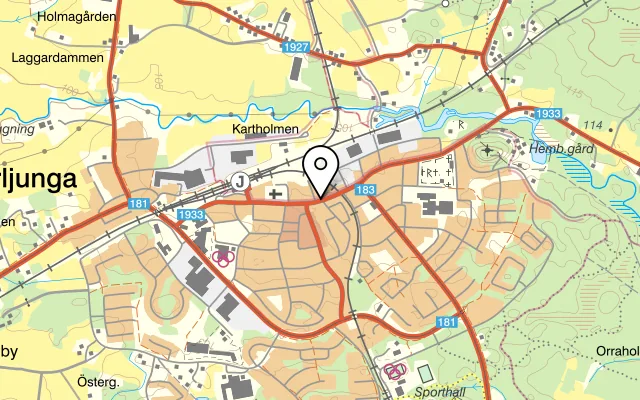 Karta som visar Sunflower restaurant på Storgatan 27, 524 30 Herrljunga, Sweden