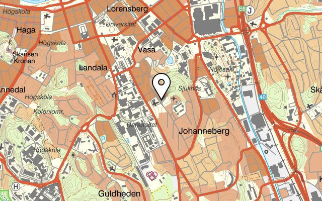 Karta som visar Traktör Mikael Sande på Viktor Rydbergsgatan 46, 412 57 Göteborg, Sweden