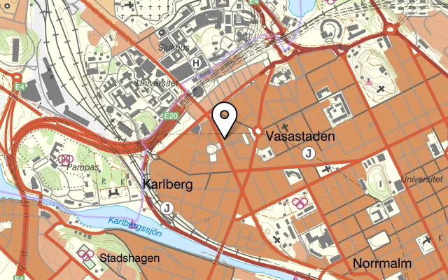 Karta som visar Pizzeria BirkaPunkten på Torsgatan 68, 113 37 Stockholm, Sweden