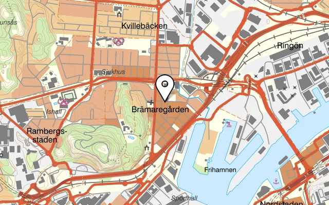 Karta som visar Kollywood Food Cart på Brämaregatan 16, 417 04 Göteborg, Sweden