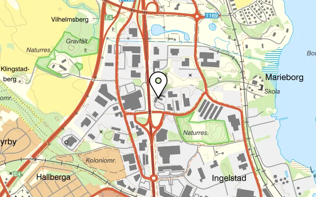 Karta som visar Scandic Norrköping Nord på Järngatan 17, 602 23 Norrköping, Sweden