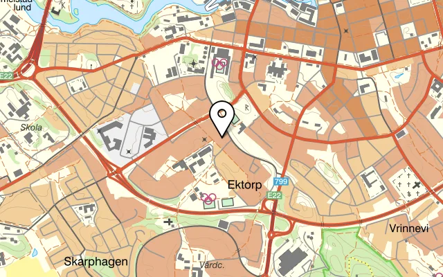 Karta som visar Ektorp restaurang på Ektorps centrum, 603 54 Norrköping, Sweden