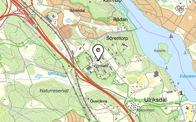 Karta som visar Heat Sörentorp på Sörentorp By 5, 170 82 Solna, Sweden