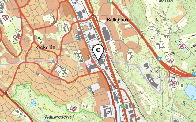 Karta som visar Karl Gustav Restaurang på Flöjelbergsgatan 24, 431 37 Mölndal, Sweden