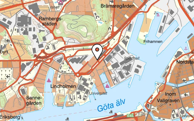 Karta som visar Karla Bakeshop på Karlavagnstorget 2B, 417 51 Göteborg, Sweden