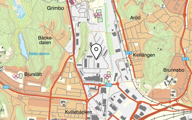 Karta som visar Leffes lunch och frukost på Hildedalsgatan 20, 417 05 Göteborg, Sweden