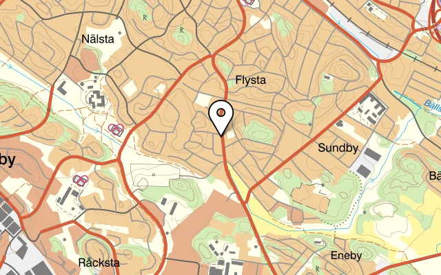 Karta som visar Deg o Vin - Napolitansk pizza på Spångavägen 309, 163 46 Spånga, Sweden