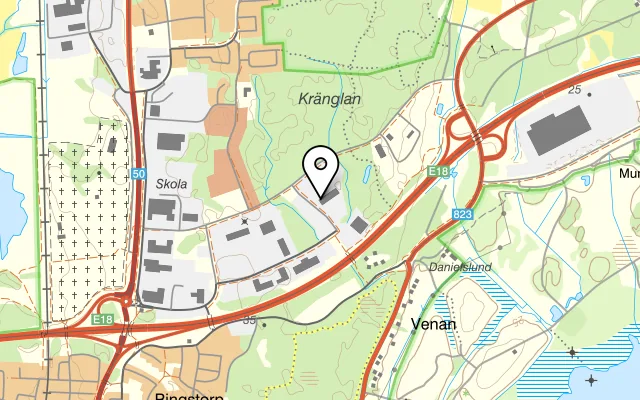 Karta som visar Lilla Svalan på kulvägen 8, 703 84 Örebro, Sweden