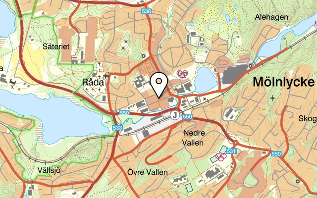 Karta som visar Elsie’s Kök & Skafferi på Gunnar Runfors gränd 1, 435 30 Mölnlycke, Sweden