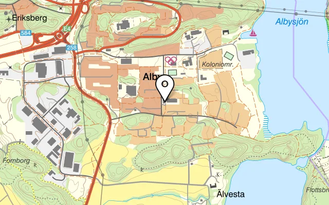 Karta som visar Tasty7 på Alhagsvägen 95, 145 60 Norsborg, Sweden