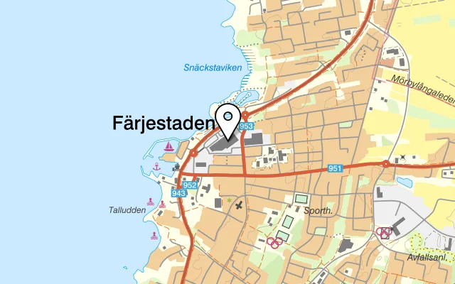 Karta som visar Gubben i Matlådan på Storgatan 125, 386 35 Färjestaden, Sweden