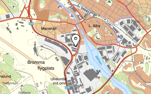 Karta som visar Sasoun Events AB på Karlsbodavägen 17C, 168 67 Bromma, Sweden