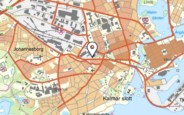 Karta som visar Edel på Södra Vägen 24, 392 45 Kalmar, Sweden