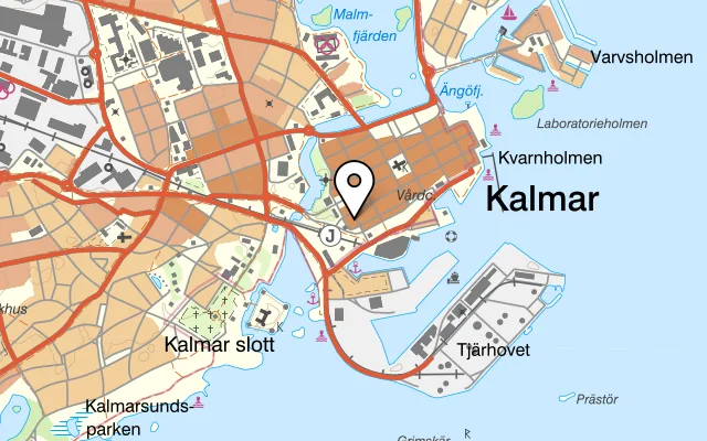 Karta som visar Ming Palace Kalmar på Larmgatan 1, 392 32 Kalmar, Sweden