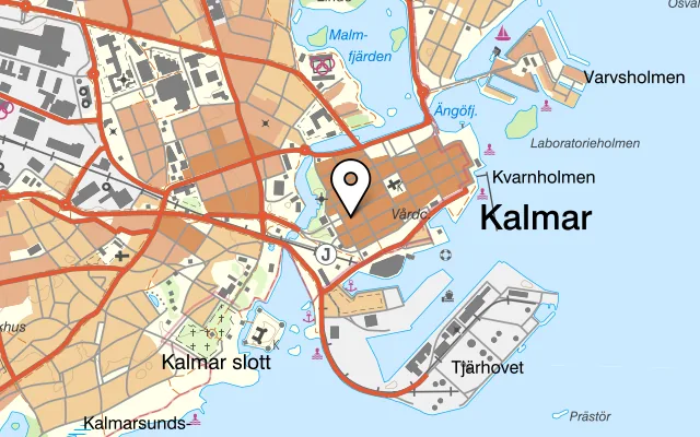 Karta som visar Ps bar & bistro på Storgatan 8, 392 32 Kalmar, Sweden