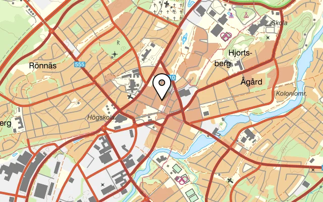 Karta som visar Poco Locos på Stationsgatan 2, 341 60 Ljungby