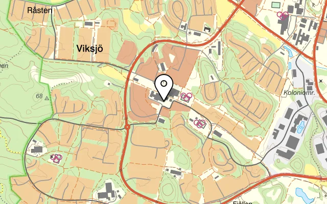 Karta som visar La Gondola på Viksjöplan 11, 175 45 Järfälla