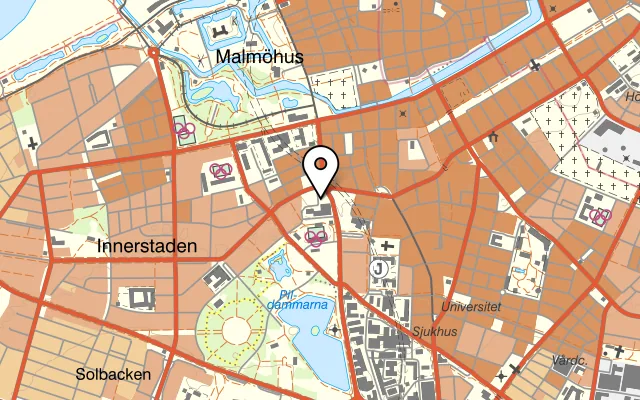 Karta som visar Malmö Opera Grill på Östra Rönneholmsvägen 20, 211 47 Malmö