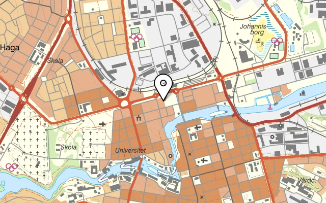 Karta som visar Hugo på Slottsgatan 118, 602 22 Norrköping, Sweden